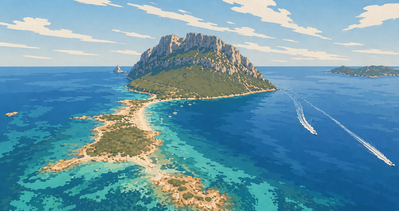 Costa della Sardegna con mare cristallino e Tavolara, immagine principale di SARDINIA OhAjò